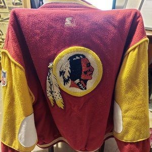 Vintage Rare Wool Starter Redskins Letter Jacket
